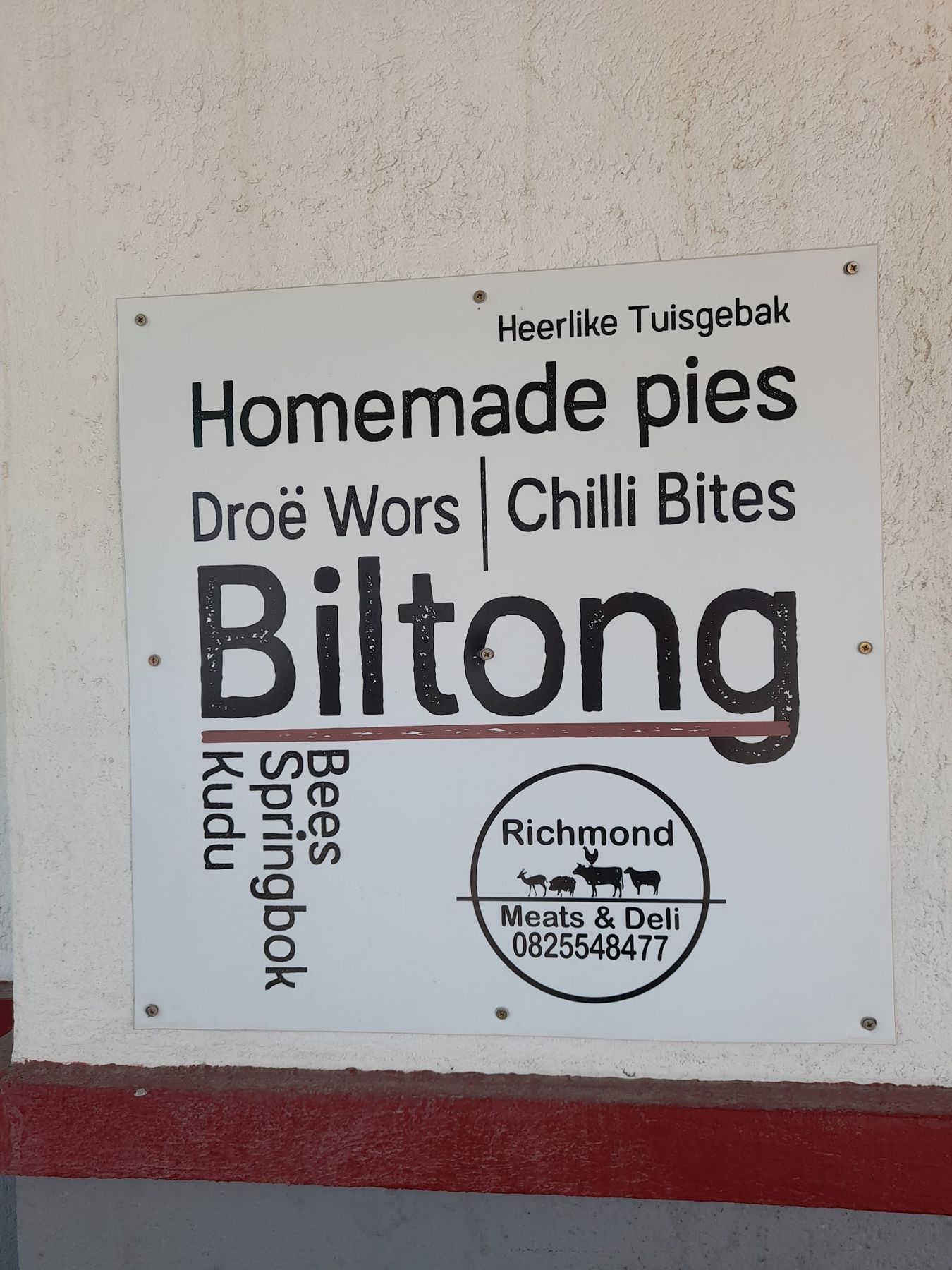 Biltong, droëwors en chili bites